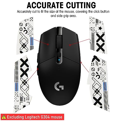 Verilux® Mouse Grip Tape for Logitech G102 G304 Gaming Mouse Skin Pre-Cutted Self-Adhesive Fashion Sweat-Proof (Mouse Not Included) 3 PCS Verilux® Mouse Grip Tape for Logitech G102 G304 Gaming Mouse Skin Pre-Cutted Self-Adhesive Fashion Sweat-Proof (Mouse Not Included) 3 PCS